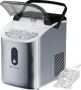 KitchenBrothers Nugget IJsblokjesmachine 1.1L Crushed Ice Maker met IJsschep – Draagbaar – 15kg 24 uur RVS - Thumbnail 2