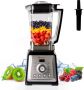 KitchenBrothers Power Blender 2000W 2L Smoothie Maker IJscrusher 8 Standen 4 Snelheden RVS - Thumbnail 2