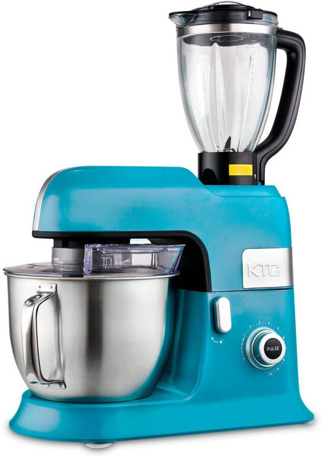 Kitchencook Expert XL Keukenmachine 6 5L 1300W Blender & Deegaccessoires Blauw