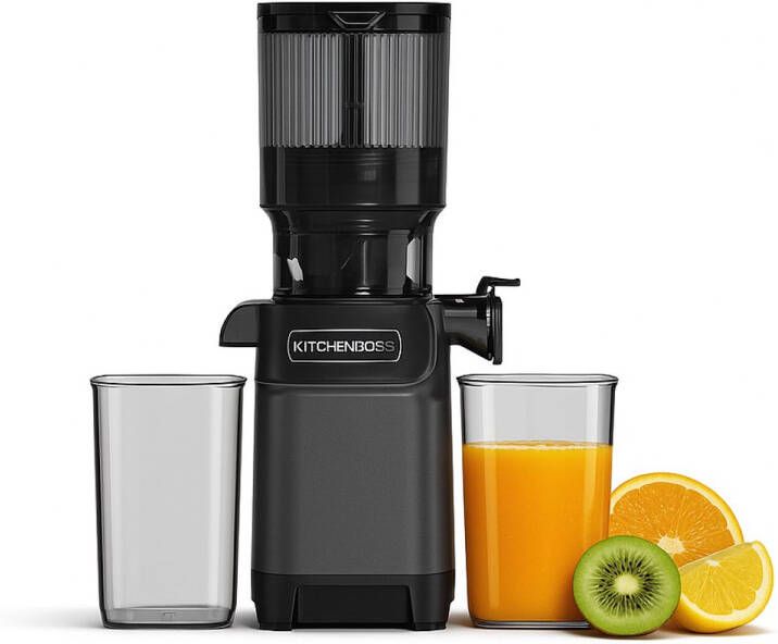 Kitchencook Nectar Well Elektrische Citruspers – Met Pershendel Slowjuicer – 800 ml – Vaatwasserbestendig RVS & Tritan 200 watt