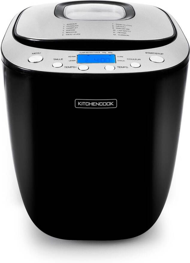 Kitchencook SMART_B Broodbakmachine 12 Programma's LCD-scherm 700 900g brood 550W