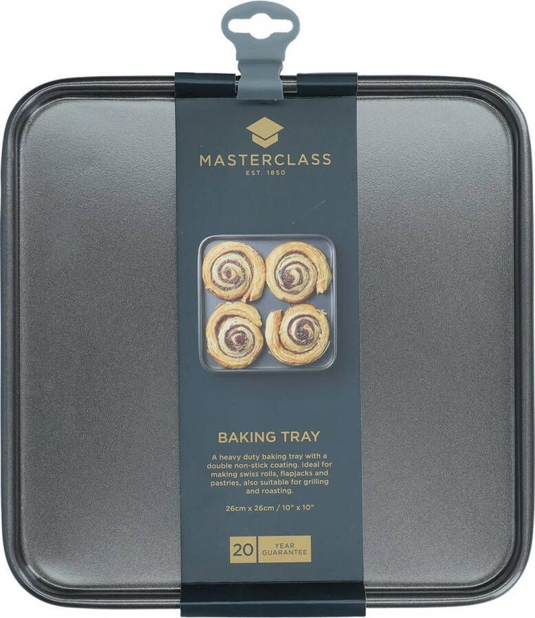 Masterclass Platte vierkante bakplaat l x b 26 cm