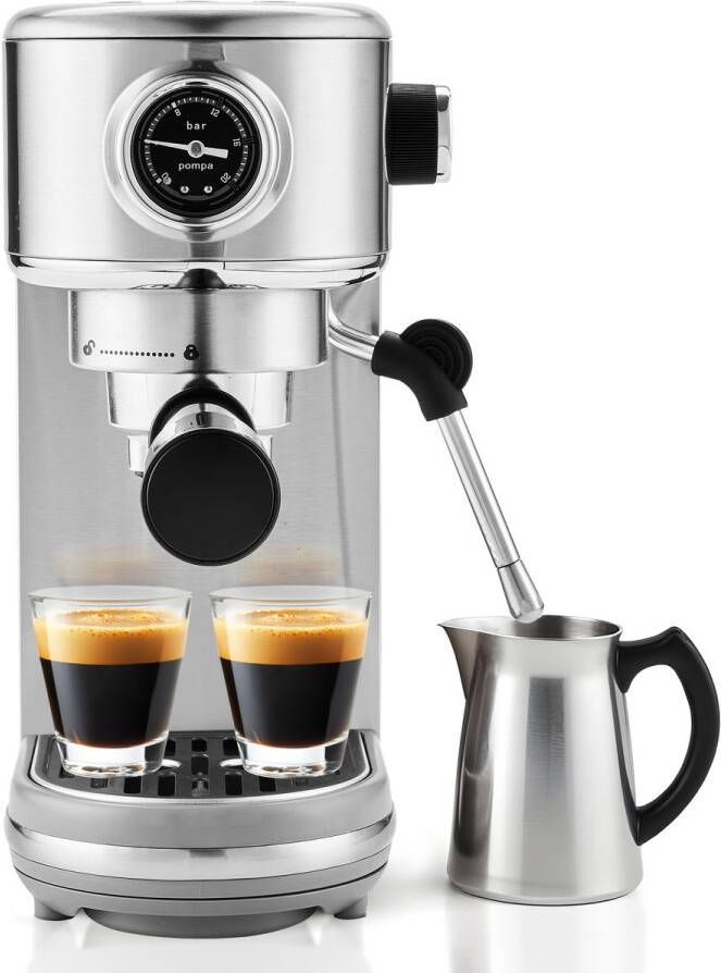 KitchenLove Pressario Espressomachine Handmatig Pistonmachine voor Bonen Espresso Koffie met Rijke Cremalaag 20 Bar - Foto 2