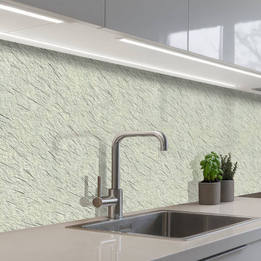 KitchenYeah Keuken achterwand 200x60 cm Spatscherm zelfklevend Groen Muur Krassen Muurbeschermer Spatwand fornuis