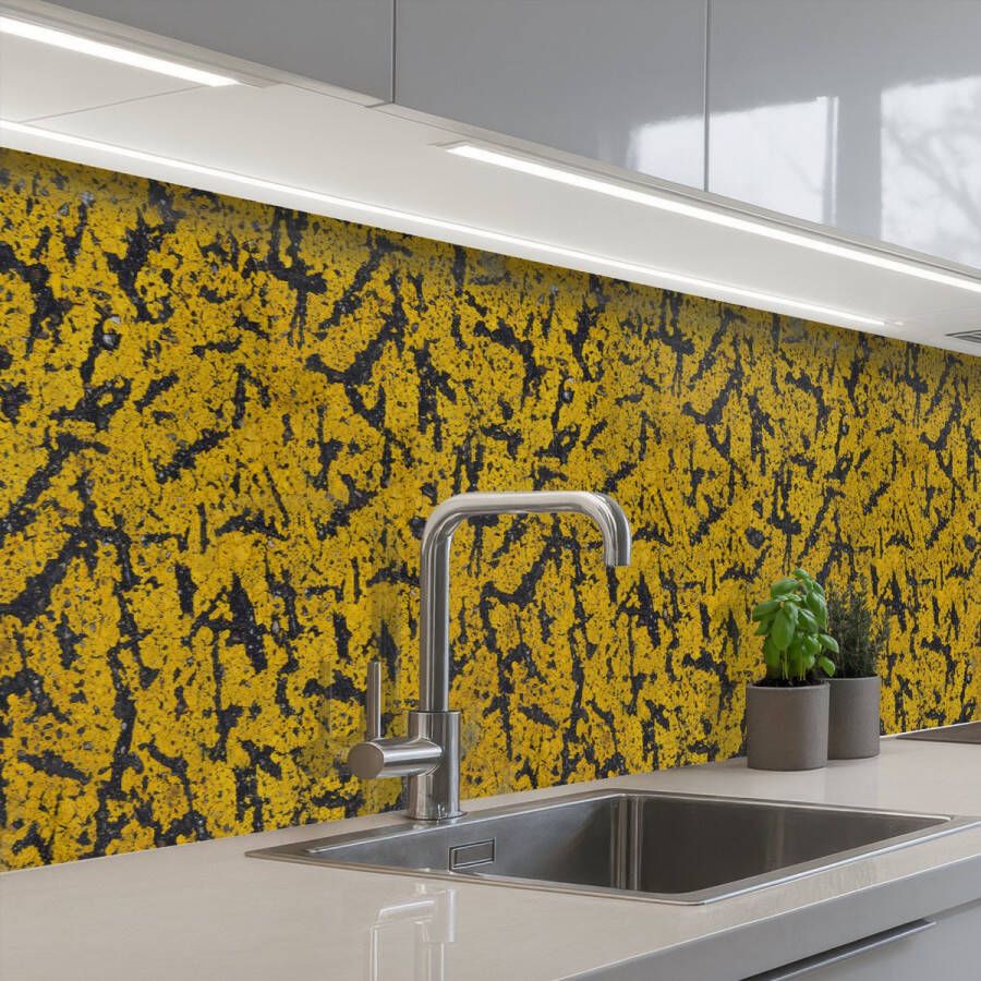 KitchenYeah Keuken achterwand 250x60 cm Spatscherm zelfklevend Roest Gele Vlekken Muurbeschermer Spatwand fornuis
