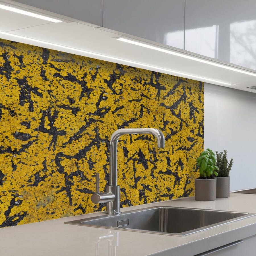 KitchenYeah Keuken achterwand 80x60 cm Spatscherm zelfklevend Roest Gele Vlekken Muurbeschermer Spatwand fornuis