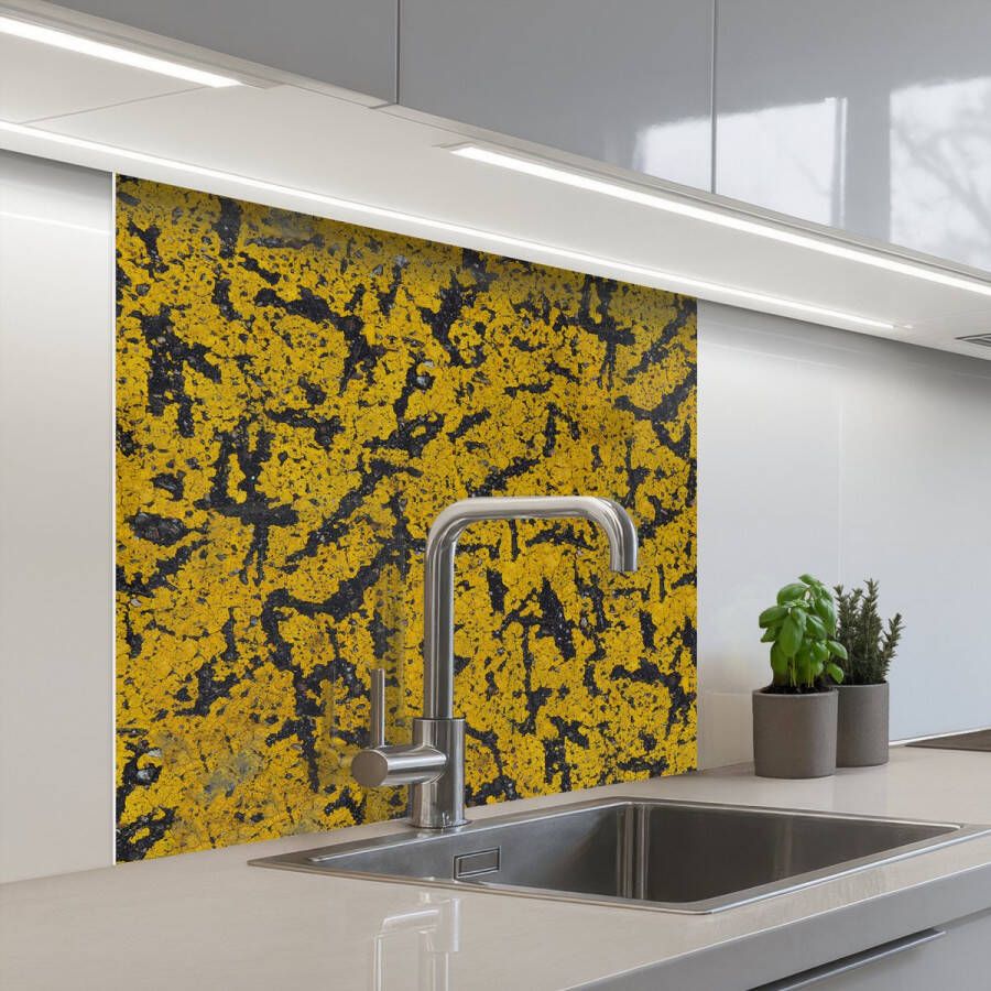 KitchenYeah Keuken achterwand 80x80 cm Spatscherm zelfklevend Roest Gele Vlekken Muurbeschermer Spatwand fornuis