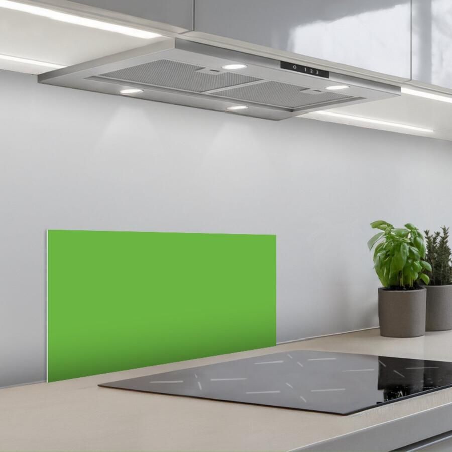 KitchenYeah Spatscherm 60x30 cm Zelfklevende achterwand Groen Kleuren Natuur Keuken muurbeschermer Spatwand fornuis