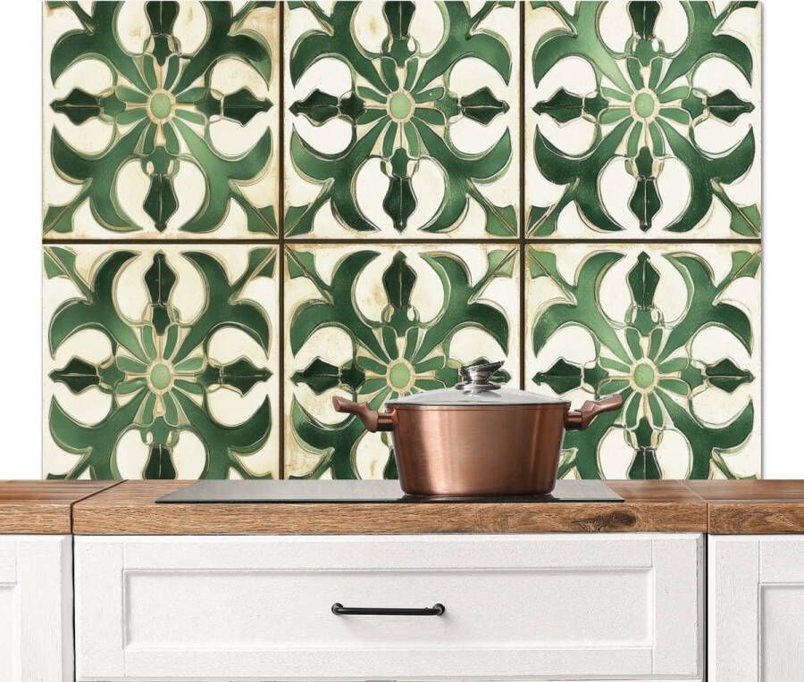 KitchenYeah Spatscherm keuken 120x80 cm Kookplaat achterwand Interieur Keramiek Decoratie Spaans Muurbeschermer Spatwand fornuis Hoogwaardig aluminium