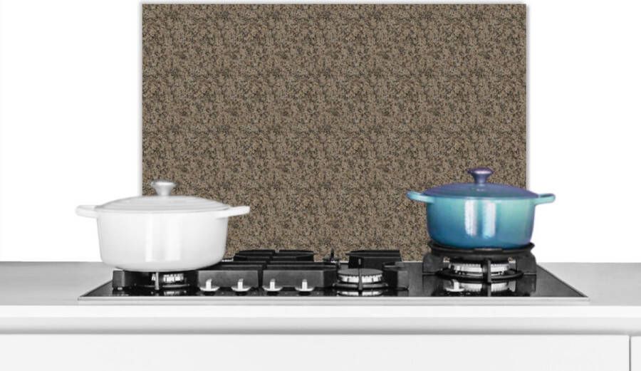 KitchenYeah Spatscherm keuken 60x40 cm Kookplaat achterwand Patroon Graniet print Steen Muurbeschermer Spatwand fornuis Hoogwaardig aluminium