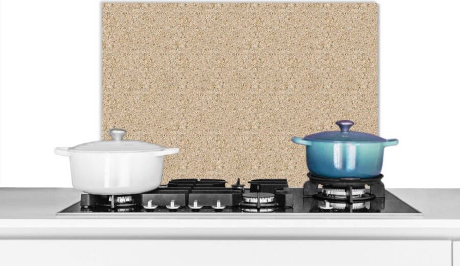 KitchenYeah Spatscherm keuken 60x40 cm Kookplaat achterwand Patroon Graniet print Steen Muurbeschermer Spatwand fornuis Hoogwaardig aluminium
