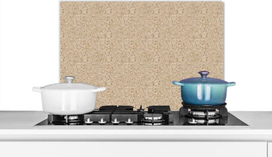 KitchenYeah Spatscherm keuken 60x40 cm Kookplaat achterwand Patroon Graniet print Steen Muurbeschermer Spatwand fornuis Hoogwaardig aluminium