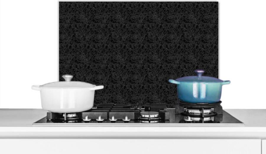 KitchenYeah Spatscherm keuken 60x40 cm Kookplaat achterwand Steen Patroon Graniet print Muurbeschermer Spatwand fornuis Hoogwaardig aluminium