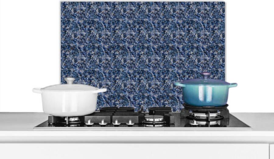 KitchenYeah Spatscherm keuken 70x50 cm Kookplaat achterwand Patroon Graniet print Structuur Muurbeschermer Spatwand fornuis Hoogwaardig aluminium