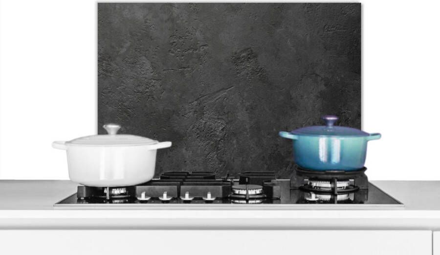 KitchenYeah Spatscherm keuken Beton print Industrieel Grijs Spatwand Kookplaat achterwand 60x40 cm Aluminium