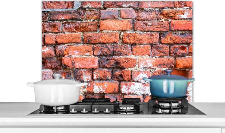 KitchenYeah Spatscherm Metselen Spatwand- Muur Koken Baksteen Keuken achterwand 80x55 cm