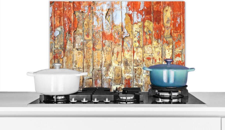 KitchenYeah Spatscherm Verf Baksteen Muur Spatwand keuken Koken 60x40 cm