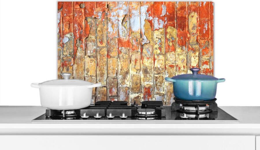 KitchenYeah Spatscherm Verf Baksteen Muur Spatwand keuken Koken 60x40 cm