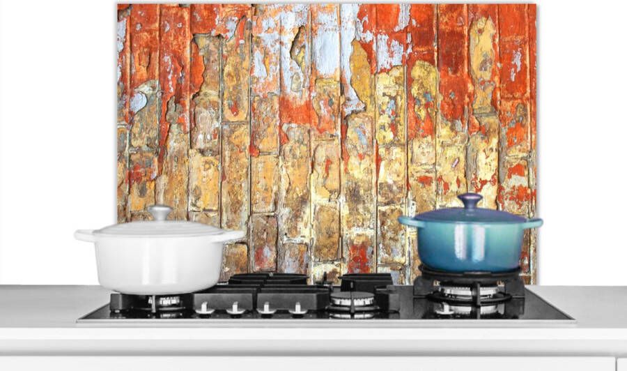 KitchenYeah Spatscherm Verf Baksteen Muur Spatwand keuken Koken 80x55 cm