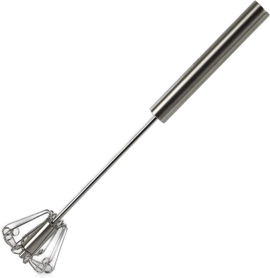Kivora B.V. Handmatige roestvrijstalen melkschuimer met 200 ml beker compact roestvrijstalen model