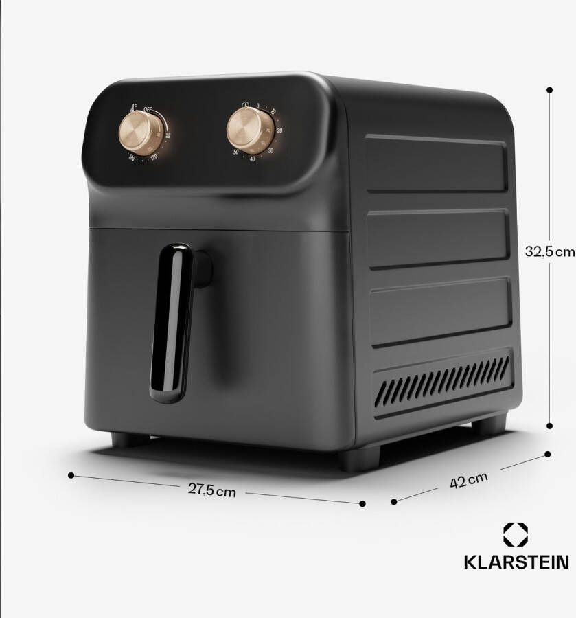 Klarstein Aerocrisp 9 Heteluchtfriteuse 9 Liter Zwart - Foto 2