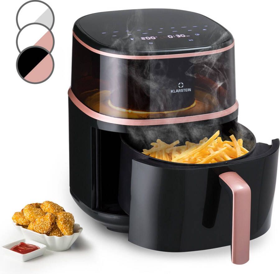 Klarstein Air Bloom heteluchtfriteuse met stoomfunctie 1500W 7 5 liter 16 programma's - Foto 3