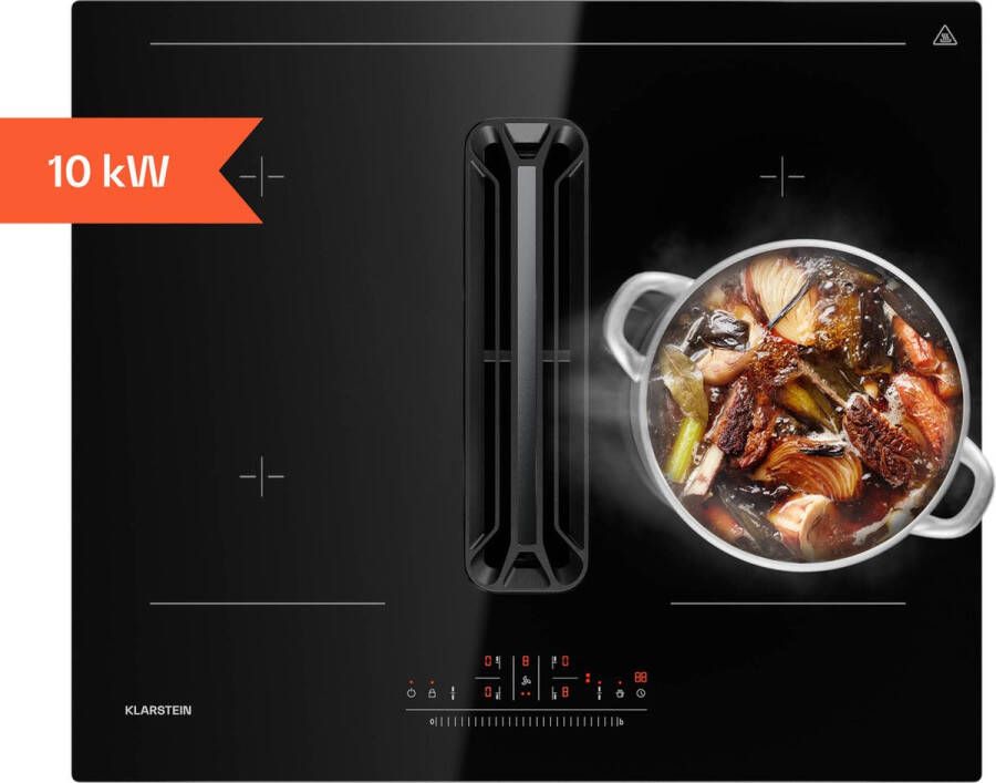 Klarstein AirJet 60 Down Air System Inductiekookplaat met afzuigkap - Foto 2