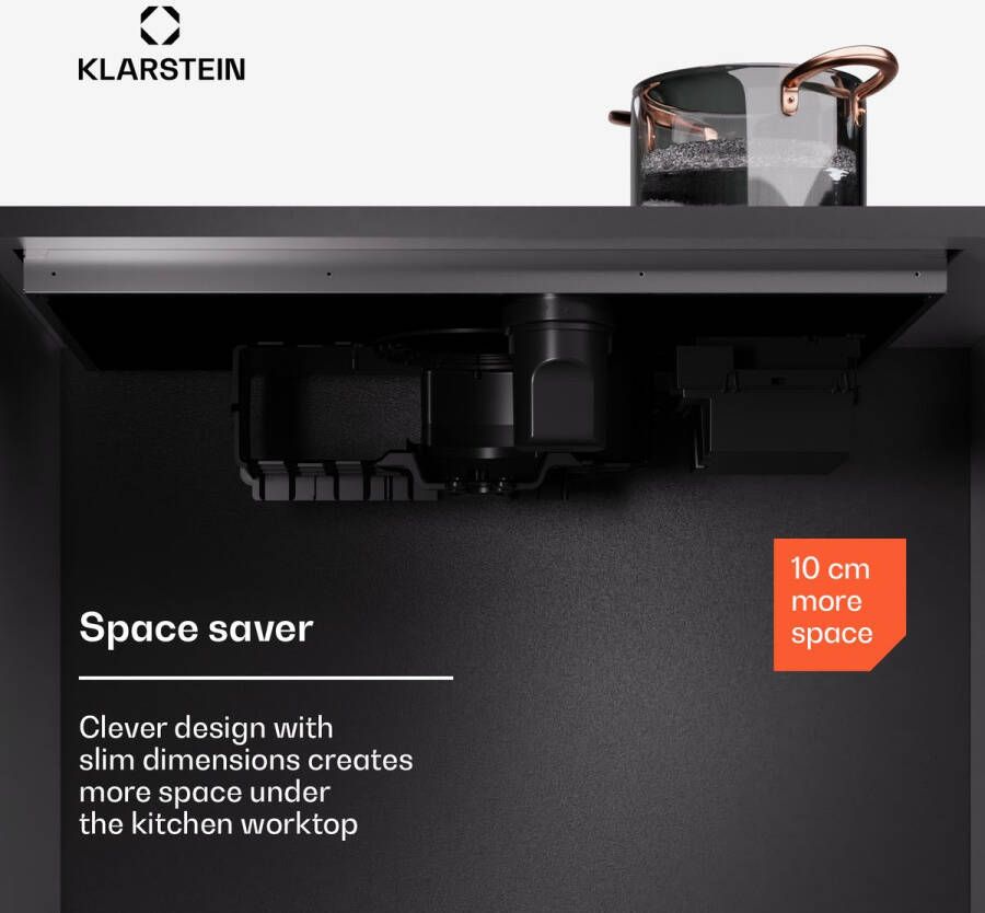 Klarstein AirJet Hybrid Down Air System Inductiekookplaat + afzuigkap - Foto 2