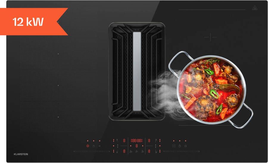 Klarstein AirJet Hybrid Down Air System Inductiekookplaat + afzuigkap - Foto 3