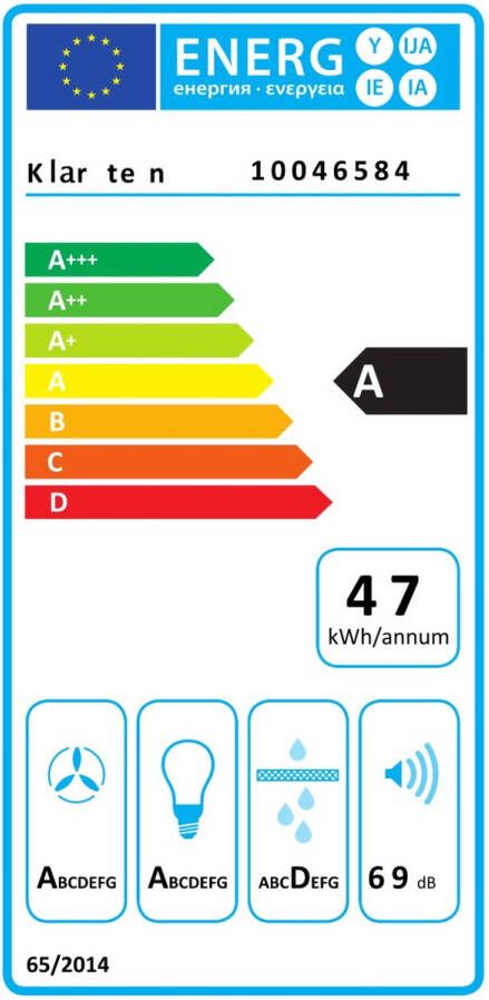 Klarstein Alina Afzuigkap 90cm Slimme Bediening 615 m³ h Luchtstroom A-Energie-efficiëntie LED-verlichting Stil 54 dB Zwart Afvoer & Recirculatie Inclusief Koolstoffilters Wit - Foto 2