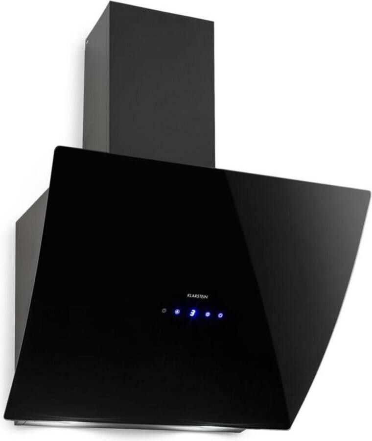 Klarstein Annabelle 60 afzuigkap glas- 650 m3 h- touch-armatuur zwart