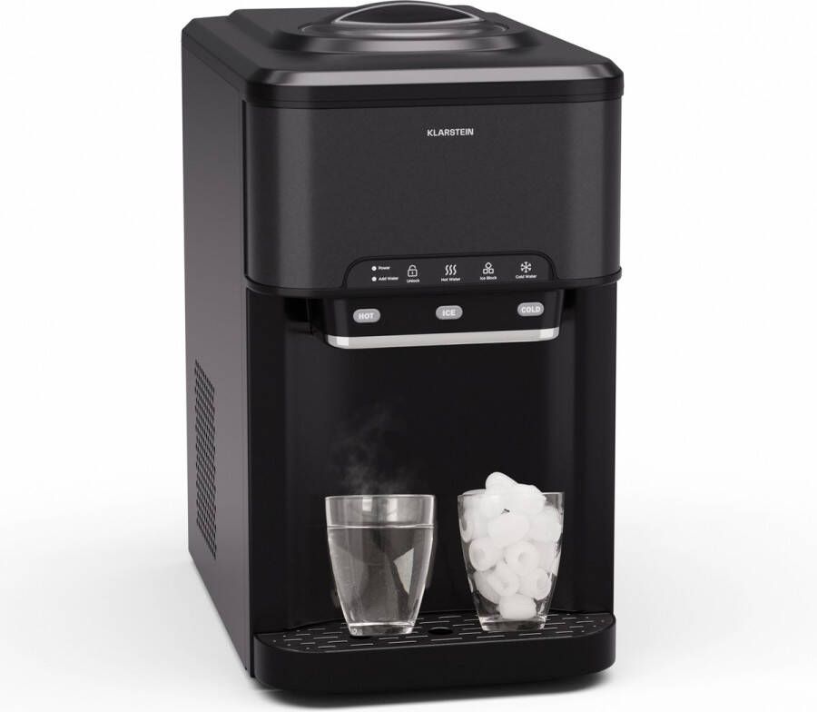 Klarstein Aqueous Ijsblokjesmachine 3-in-1 Zwart