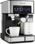 Klarstein Koffiemachine Espresso Pistonmachine met Melkopschuimer 1 8 L Mini Espressomachine met Piston 20 Bar RVS Compact Melkreservoir 1350 W Koffiemachine voor Gemalen Koffie Stoompijpje Touch LED Coffee Machine - Thumbnail 1