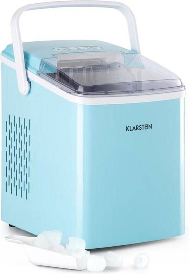 Klarstein Arctic Porter ijsblokjesmachine bullet-ijs 120W 12kg 24h Watertank: 2 liter Touch-bedieningspaneel- rvs