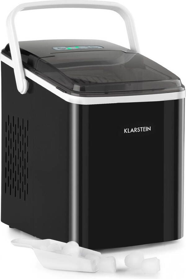 Klarstein Arctic Porter ijsblokjesmachine bullet-ijs 120W 12kg 24h Watertank: 2 liter Touch-bedieningspaneel- rvs