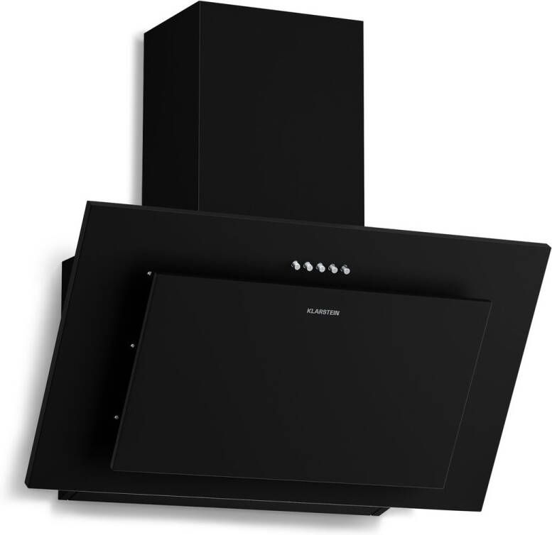 Klarstein Athena schuine afzuigkap 60 cm 404 m³ u luchtstroom A+++ energieklasse ledverlichting 3 snelheden stil recirculatie en afzuiging drukknoppen koolstoffilter moderne keukenafzuigkap