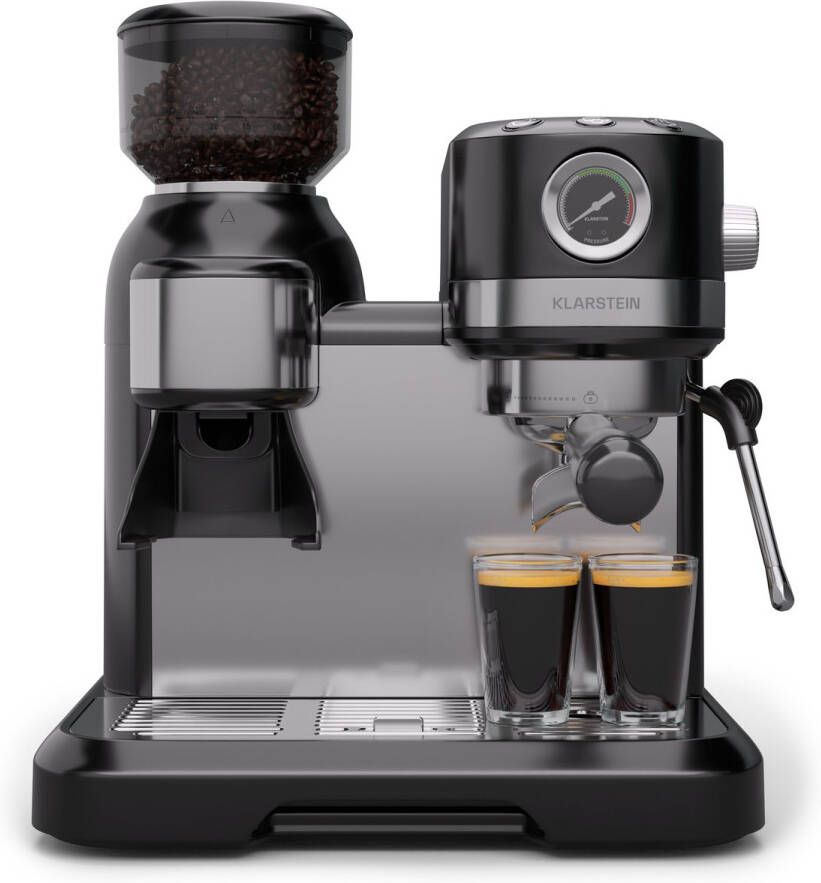 Klarstein Bella Café espressomachine vintage maalwerk 19 bar melkschuim drukmeter 1150 W - Foto 2