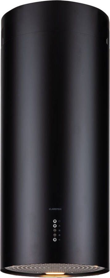 Klarstein Bolea Afzuigkap Eiland Afzuigkap Eilandkap 38 cm (Ø) 88 133 cm (H) Afvoer Circulatie 3 Standen 600 M³ H LED-Verlichtingverlichting Inclusief Actieve Koolfilters Energielabel A++ Zwart - Foto 1