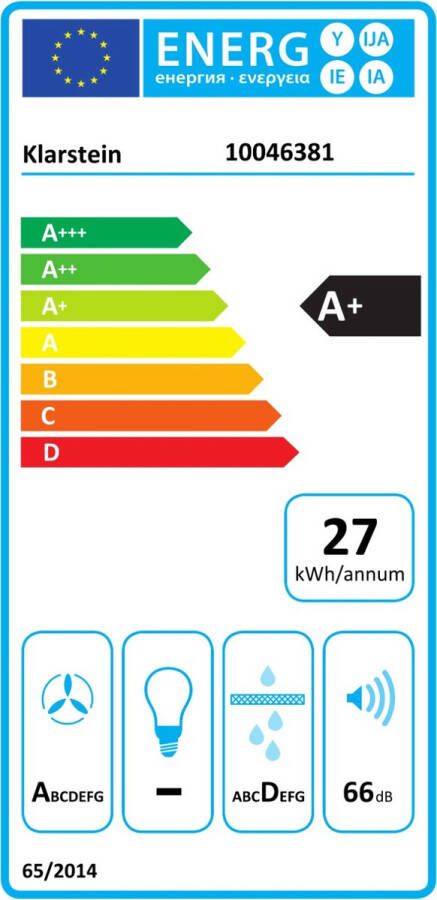 Klarstein Brisa Afzuigkap 60 cm A+ 710 M³ H Geluidsarm 42-66 dB Touch control- LED-verlichting Recirculatiestand mogelijk Roestvrij staal