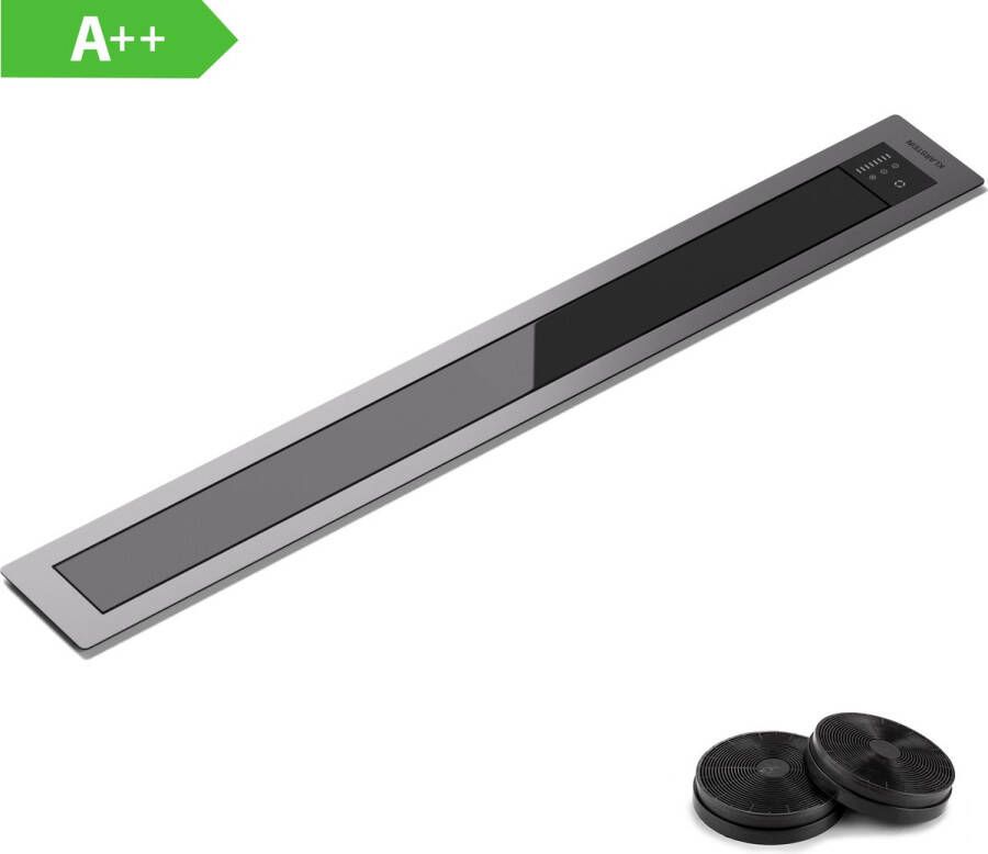 Klarstein Afzuigkap 90 cm Downdraft Afzuigkap Met Luchtafvoer 708 m³ u Luchtstroom 3 Snelheden Touchbediening Booster-Modus Verzinkbare Afzuigkap 90 cm Afzuigkap Voor Keuken