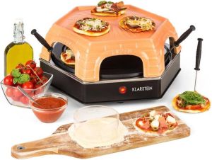 Klarstein Capricciosa pizzaoven 1500W terracotta afdekking warmhoudfunctie