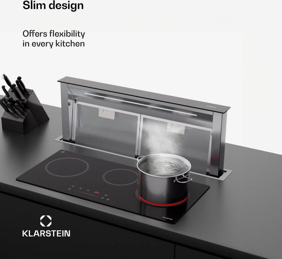 Klarstein CeramEase Slim VTC kookplaat glaskeramiek 3 kookplaten 5 2 kW touch timer