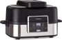 Klarstein Combo Air heteluchtfriteuse air fryer friteuse met grill 1500 W 4 5 liter grillmand 2 5 liter frituurmand 5 programma's grillfunctie timer anti-aanbaklaag vaatwasmachinebestendig thermostaat 30 200 °C leddisplay zuignappen - Thumbnail 2