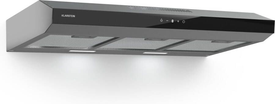 Klarstein Contempo Neo afzuigkap voor onderbouw 90 cm 175 m³ h LED Roestvrij staal