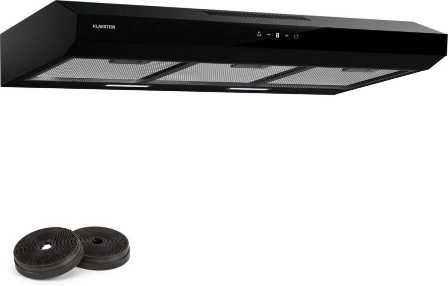 Klarstein Contempo Neo afzuigkap voor onderbouw 90 cm 175 m³ h LED Zwart