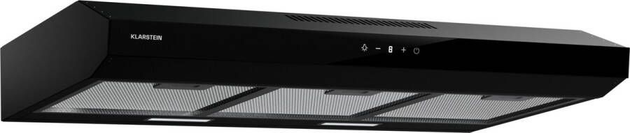 Klarstein Contempo Neo afzuigkap voor onderbouw 90 cm 175 m³ h LED Zwart