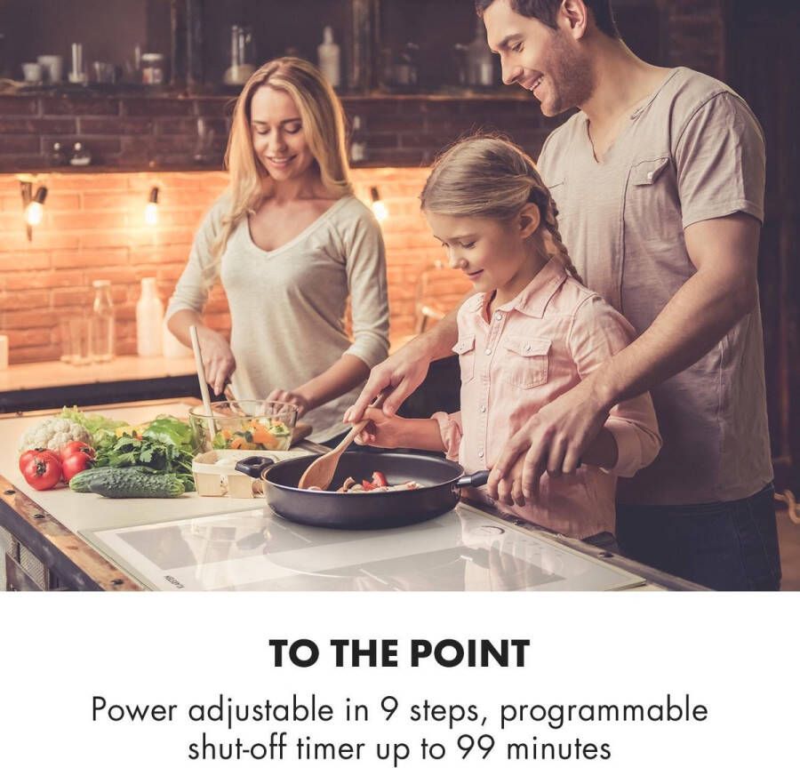 Klarstein Delicatessa 60 Prime inductiekookplaat 4 zones 7000W wit