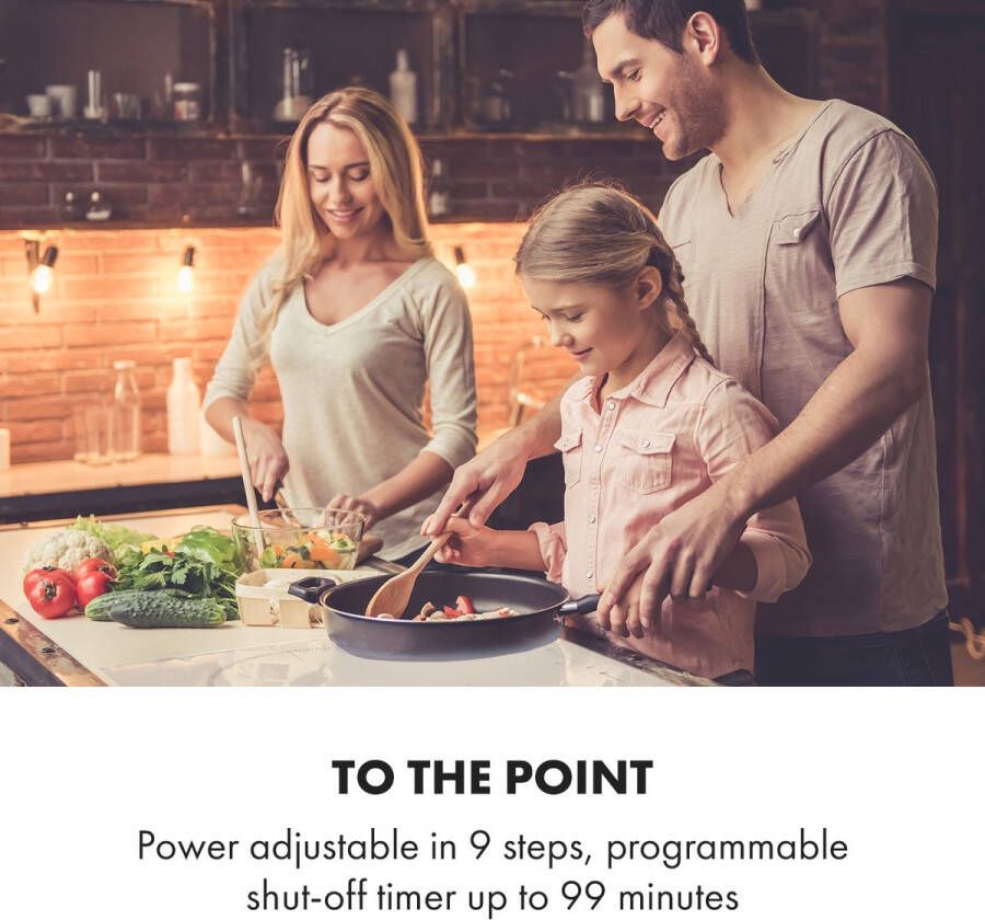 Klarstein Delicatessa 77 Hybrid Inbouw Kookplaat Inductie 4 Zones Varioheating Thermoboost Functie Timer 7000W Kinder- en Overhittingsbeveiliging Flexzone Elegant Praktisch Glaskeramisch Oppervlak Energiebesparend Wit - Foto 2