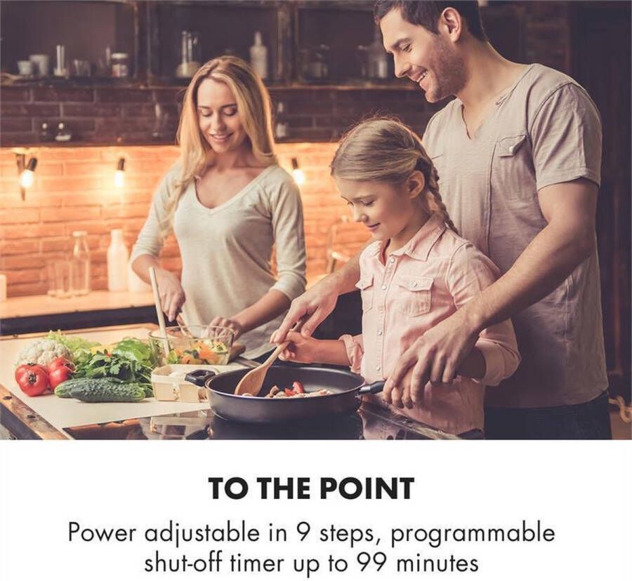 Klarstein Delicatessa 77 Hybrid Inductiekookplaat Inbouwfornuis 4 Zones: 7000 W (2 X 2000 W 2 X 1500 W) In 9 Vermogensstanden Met Thermoboost Kookplaat: 80 X 52 Cm Glaskeramisch Oppervlak Energiebesparend Timer Zwart