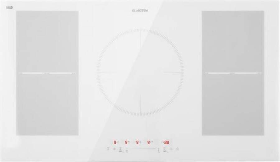 Klarstein Induktionskochfeld Glaskeramik Kochfeld Induktionskochfeld met 5 Platten Einbau Induktionskochfeld met Touch Display Digitalanzeige en Timer Funktion Schnelles Aufheizen 9300 Watt – geschikt voor thuisfitness en sportschoolgebruik du - Foto 3